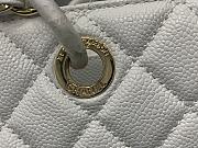 Chanel Grand Shopping Tote White Caviar Leather Gold Hardware 33cm - 2