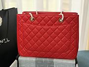 Chanel Grand Shopping Tote Red Caviar Leather Gold Hardware 33cm - 4
