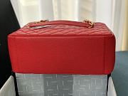 Chanel Grand Shopping Tote Red Caviar Leather Gold Hardware 33cm - 3