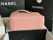 Chanel Grand Shopping Tote Pink Caviar Leather Silver Hardware 33cm - 6