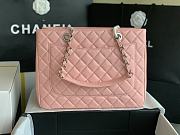 Chanel Grand Shopping Tote Pink Caviar Leather Silver Hardware 33cm - 3