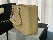 Chanel Grand Shopping Tote Beige Caviar Leather Silver Hardware 33cm - 4