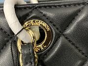 Chanel Grand Shopping Tote Black Lambskin Leather Gold Hardware 33cm - 3