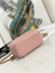 Chanel Small Vanity Case with Chain Pearl Crush Pink Lambskin - 4