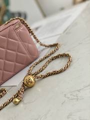 Chanel Small Vanity Case with Chain Pearl Crush Pink Lambskin - 2
