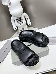 Balenciaga Women's Pool Crocs Slide Sandal In Black - 5