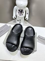 Balenciaga Women's Pool Crocs Slide Sandal In Black - 3
