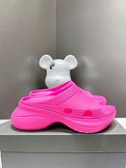 Balenciaga Women's Pool Crocs Slide Sandal In Pink - 1
