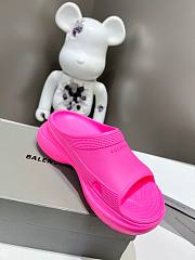 Balenciaga Women's Pool Crocs Slide Sandal In Pink - 2