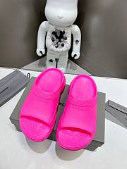 Balenciaga Women's Pool Crocs Slide Sandal In Pink - 3