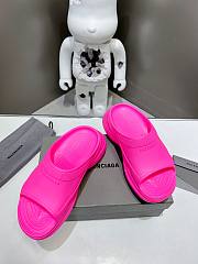 Balenciaga Women's Pool Crocs Slide Sandal In Pink - 4
