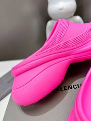 Balenciaga Women's Pool Crocs Slide Sandal In Pink - 5