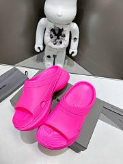Balenciaga Women's Pool Crocs Slide Sandal In Pink - 6