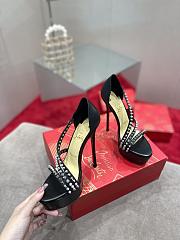 Christian Louboutin So Spike Alta 150 Platform Sandals Black - 3