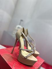 Christian Louboutin So Spike Alta 150 Platform Sandals Beige - 1