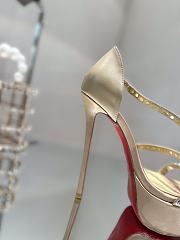 Christian Louboutin So Spike Alta 150 Platform Sandals Beige - 4