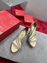 Christian Louboutin So Spike Alta 150 Platform Sandals Beige - 3