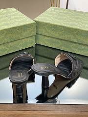 Gucci Women's Double G Mid-Heel Slide Sandal Black - 2