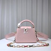 LV Capucines Mini Jasmine Pink size 21 x 14 x 8 cm - 1