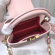 LV Capucines Mini Jasmine Pink size 21 x 14 x 8 cm - 6