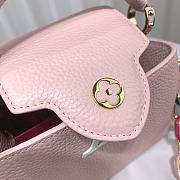 LV Capucines Mini Jasmine Pink size 21 x 14 x 8 cm - 4