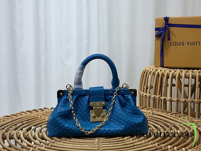 LV Monogram Clutch Blue M22325 size 28 x 14 x 10 cm - 1