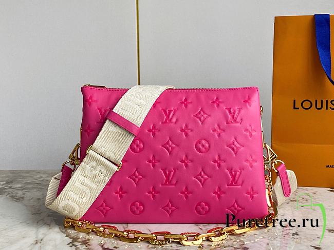 LV Coussin PM Pink Lambskin size 26 x 20 x 12 cm - 1
