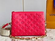 LV Coussin PM Red Lambskin size 26 x 20 x 12 cm - 4