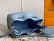 LV Bella Blue Mahina Leather M21886 size 19 x 22 x 14 cm - 6