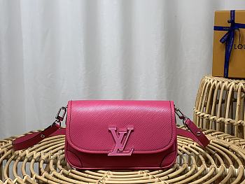 LV Buci Pink Epi Leather size 24.5 x 15.5 x 9 cm