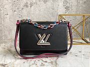 LV Twist MM Black Epi Leather M57654 size 23x17x9.5 cm - 1