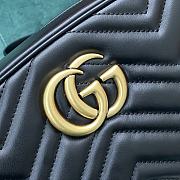 Gucci GG Marmont Small Shoulder Bag Black 447632 size 24x7x13 cm - 6