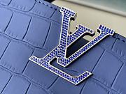 Louis Vuitton LV Capucines Blue Crocodile Pattern Size 27 x 18 x 9 cm - 3