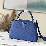 Louis Vuitton LV Capucines Blue Crocodile Pattern Size 31 x 20 x 11 cm - 1