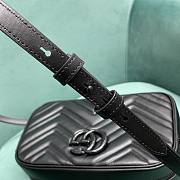 Gucci GG Marmont Small Shoulder Bag Full Black 447632 size 24x7x13 cm - 6