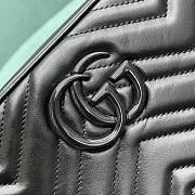 Gucci GG Marmont Small Shoulder Bag Full Black 447632 size 24x7x13 cm - 4
