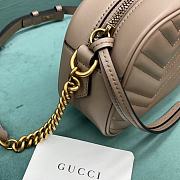 Gucci GG Marmont Small Shoulder Bag Dusty Pink 447632 size 24x7x13 cm - 4