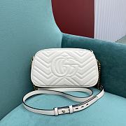 Gucci GG Marmont Small Shoulder Bag White 447632 size 24x7x13 cm - 6