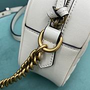Gucci GG Marmont Small Shoulder Bag White 447632 size 24x7x13 cm - 5