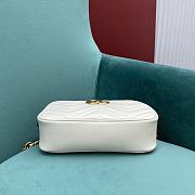 Gucci GG Marmont Small Shoulder Bag White 447632 size 24x7x13 cm - 4