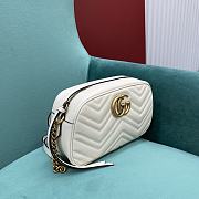 Gucci GG Marmont Small Shoulder Bag White 447632 size 24x7x13 cm - 2