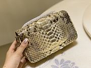 Chanel Classic Small Flap Bag Python Leather 20cm - 5