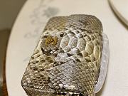 Chanel Classic Small Flap Bag Python Leather 20cm - 6