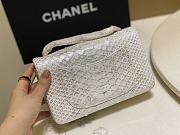 Chanel Classic Small Flap Bag White Python Leather 20cm - 5