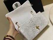 Chanel Classic Small Flap Bag White Python Leather 20cm - 3