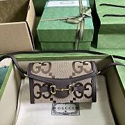 Gucci Horsebit 1955 Mini Bag Jumbo GG Brown 699296 size 18x12x5 cm - 1