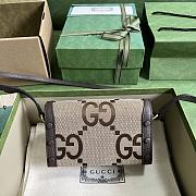 Gucci Horsebit 1955 Mini Bag Jumbo GG Brown 699296 size 18x12x5 cm - 4