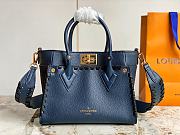 LV On My Side PM Bag Navy Blue M21585 size 25 x 20 x 12 cm - 1