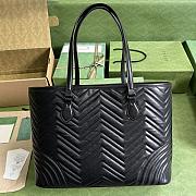 Gucci GG Marmont Large Tote Bag Black 739684 size 38.5x29x14 cm - 2