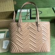 Gucci GG Marmont Large Tote Bag Beige 739684 size 38.5x29x14 cm - 1